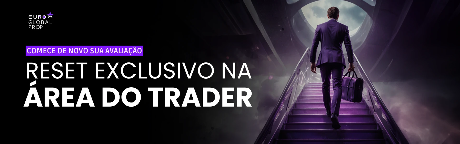 Reset exclusivo na área do trader — comece de novo sua avaliação
